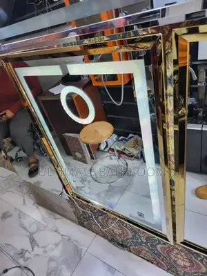 Shinning Gold Frame 80x60cm Bathroom Mirror