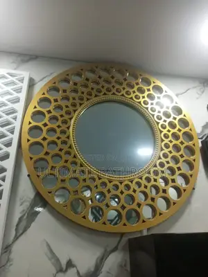 Perfect Round Gold Mirror Without Light