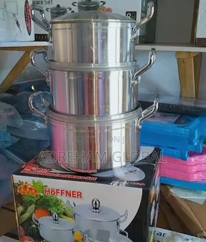 HF 3013 3pcs Hoffner Pot Set, Polished Aluminium