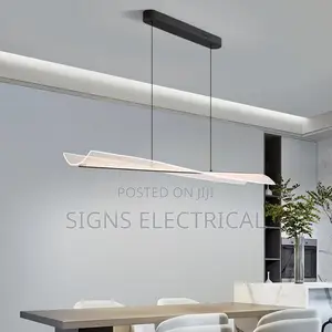 Modern LED Pendant Lamp Simple Long Strip Design Chandelier