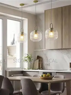 Nordic Designer Glass Stripe Pendant Lights