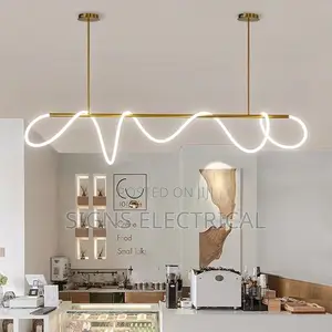 Modern LED Long Hose Pendant Lamp Dining Living Room