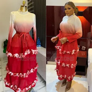 Luxury Miyaki Ruffled Dress