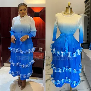 Luxury Miyaki Ruffled Dress