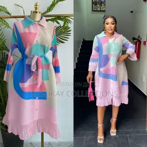 Quality Chic Belted Miyaki Dress