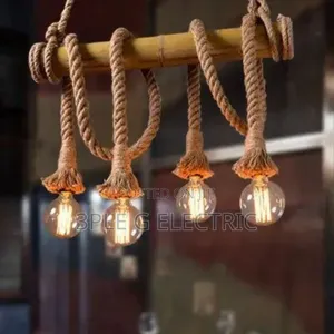 By 4 Lampholders Bamboo Lamp