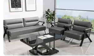 New Modern Leather 5 Seaters Sofa Chair