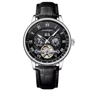 Poedagar Automatic Leather Watch
