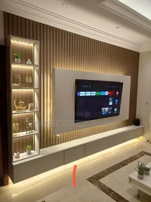TV Background WPC Fluted Panel
