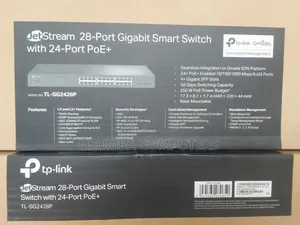 TP-LINK Jetstream 28-Port Gigabit Smart Switch 24-Port POE+