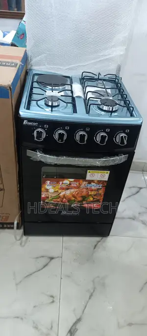 Lastest- Boscon Gas Cooker 3burner+1 Hot Plate Bos-gss500