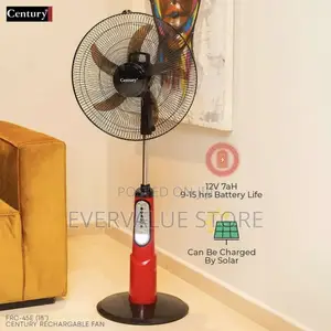 Century Rechargeable Standing Fan 18 Inches