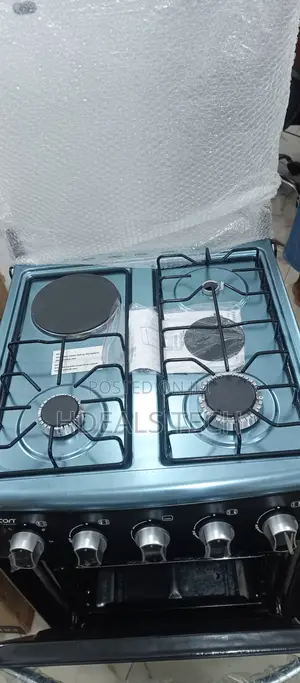 Efficient- Boscon Gas Cooker 3burner+1 Hot Plate Bos-Gss500
