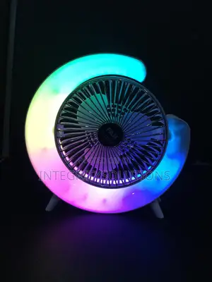 Dazzle LED Portable Fan - Rechargeable Stylish Comfort