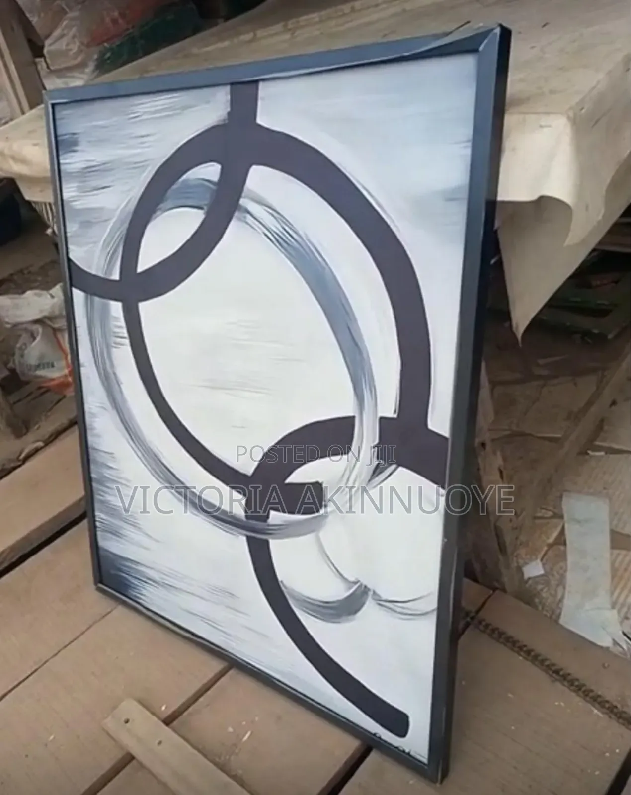 Black And White Decorative Wall Canvas Frame
