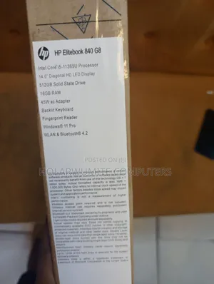 New Laptop HP EliteBook 840 G8 16GB Intel Core I5 SSD 512GB