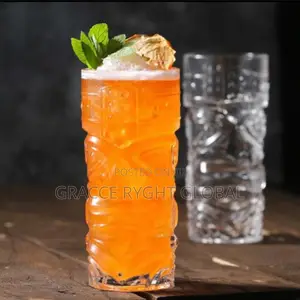 Glass Tiki Cup for Cocktails