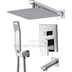 Chrome 5ways Concealed Shower With Foldable Tap
