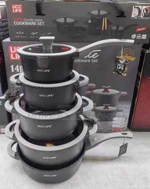 UCC LIFE 11pcs Granite Series Non Stick Cookware Set