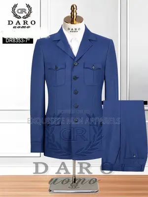 Classic Daro Turkish Safari Quality v-Neck Men’S Suit