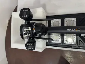 Solar Street Light With 4 Lens Cctv Camera. Double Security