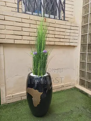 Artificial Grass Plant Potted With 60cm Classic Flower Pot