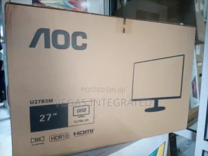Aoc U27b3m 27 Inch 4k (Uhd) Monitor With Built In Speakers