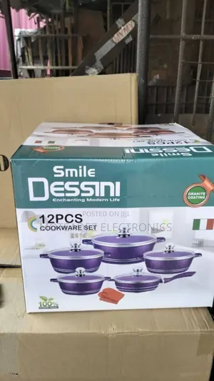 Smile Dessini 12pcs Granite Coating Non Stick Cookware Sets