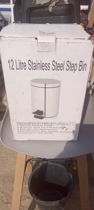 12 Liters Stainless Steel Step Bin