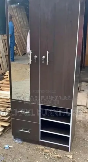 Delightful 3 by 6 Wardrobe With Mirror and 2 Drawers