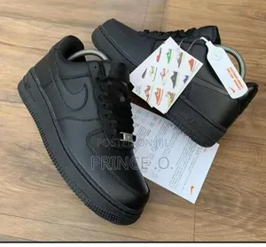 Night Black Nike Air Force 1 Sneakers