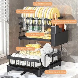 3tiers Spacious Plate/Dish Rack