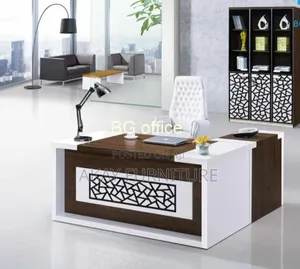 White And Brown Executive Table Size 1.6 Meters