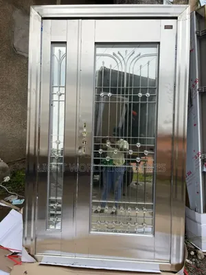Stainless Glass Double Door