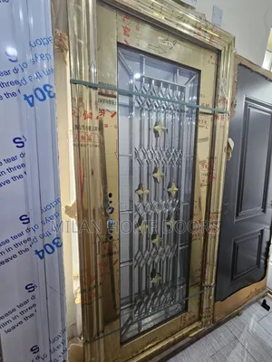 Gold 3ft Glass Stainless Door