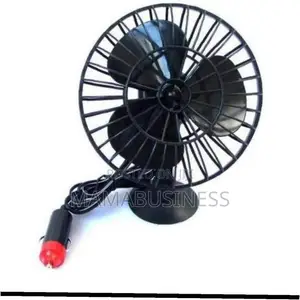 12v Car Fan Lufter Fan - 5 Inch With Suction Cup