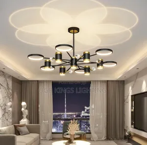 Nordic Black Starry Ceiling Chandelier Lighting Sitting Room