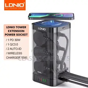 Ldnio Tower Multi Power Strips 2500w Extension Power Socket