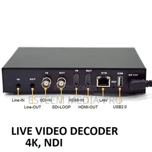 Live Video Ndi/Hx Streaming Encoder