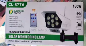 Solar Monitoring Lamp With Remote Control