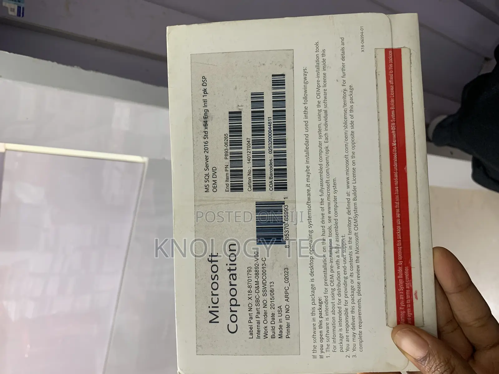 Windows Ms SQL Server 2016 STD