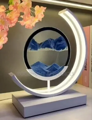 Table Light 3D Dynamic Moving Sand Bedside Lamp