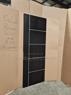 8ft By 3ft Hdf Wood Door(5 Line Design)
