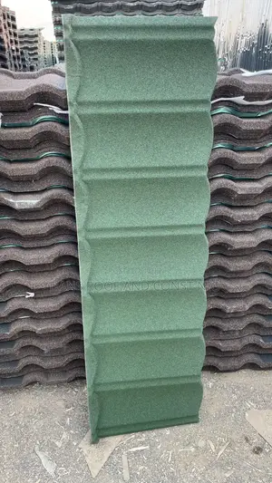 Plain Green Bond Stone Coated Roofing Tiles