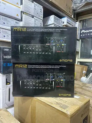 Midas MR12 12-input Digital Mixer For iPad/Android Tablets