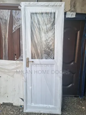 White PVC Toilet and Bathroom Door 750M