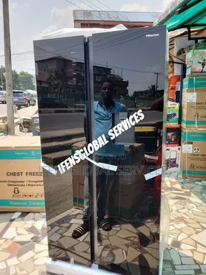 Hisense Mirror Face Side by Side Fridge
