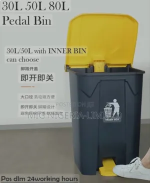 20L Pedal Plastic Kitchen Dustbin Garbage Refuse Storage