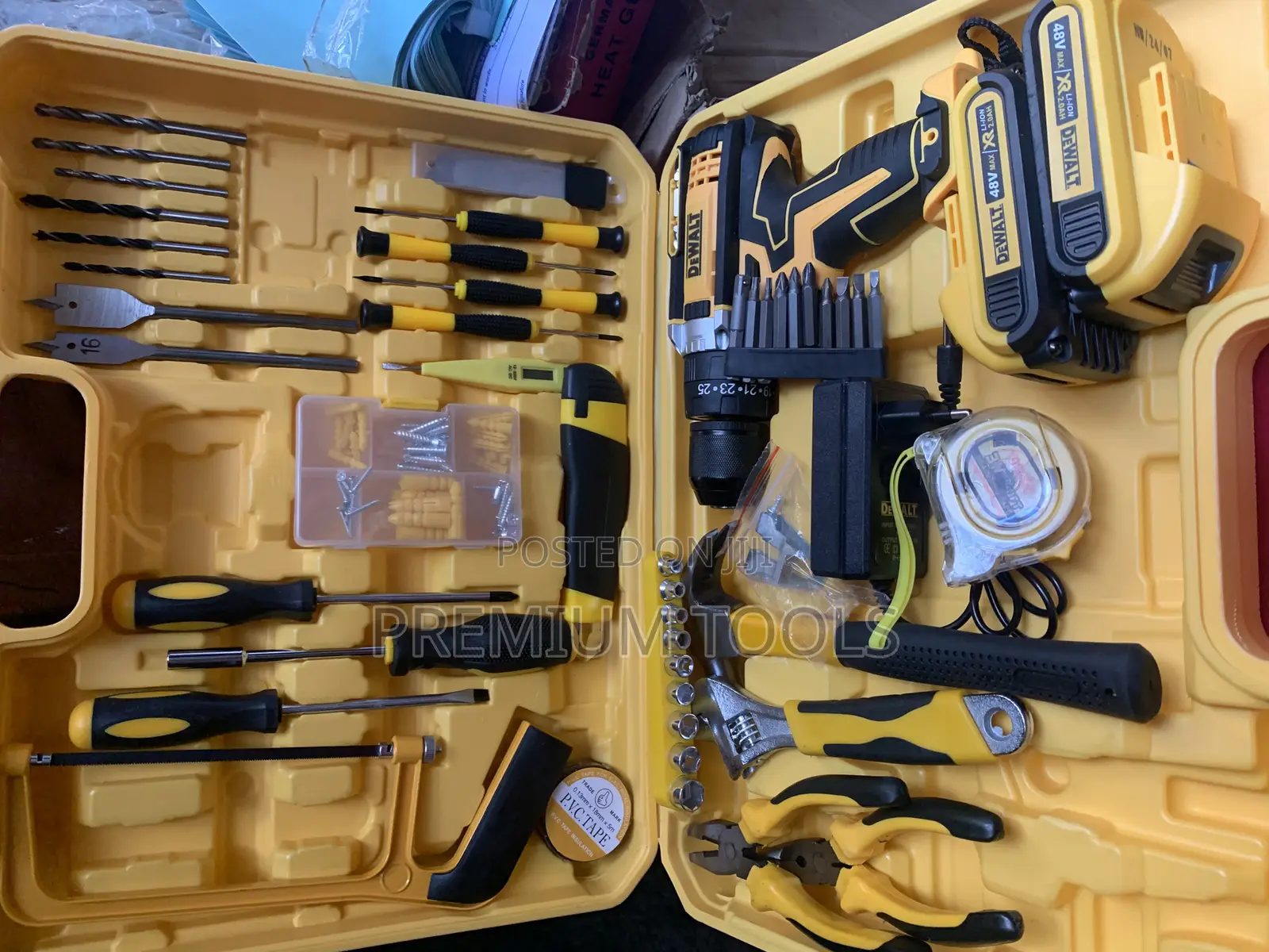 Yellow Dewalt Tools Box