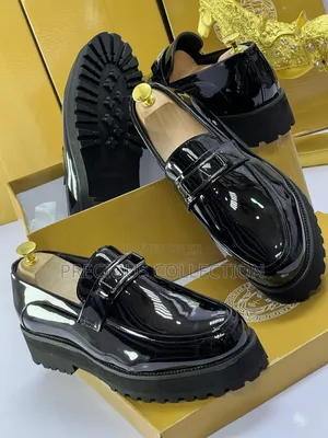 Glossy Leather Premium Quality Versace Shoe for Men